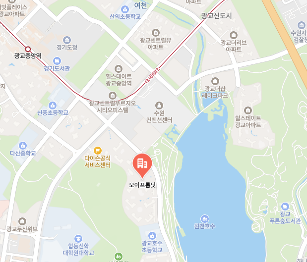 오이프롬닷 오시는 길 지도